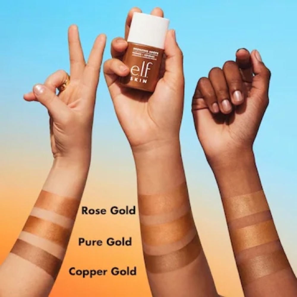 Elf Skin Bronzing Drops Bronzing Serum in Bronze 3 Copper Gold Tinted Serum - Picture 4 of 9